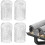 (As show, One size) 4 Pcs Gutter Guards - Aluminum Gutter Downspout Guard, Expandable Leaf Strainer Gutter Screen 1