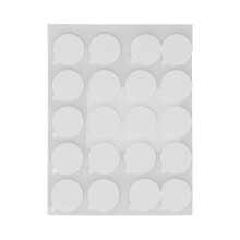 (As show, One size) 10 Set Double Sided Sticky Dots with Ear Round Putty Sticky Tack Adhesive 20mmx2mm Dots