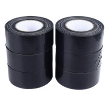 (As show, One size) 6 Rolls 6cm Duct Tape Waterproof No Residue Single Sided Adhesive Tape for Electrical Repair and Home Improvement Black