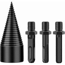 (As show, One size) Winter Promotion,wood Splitting Drill Bit, Log Splitter Cones, Wood Splitter Drill, Wood Splitter, Wood Splitting Drill Bit For Wood Splitting With 3
