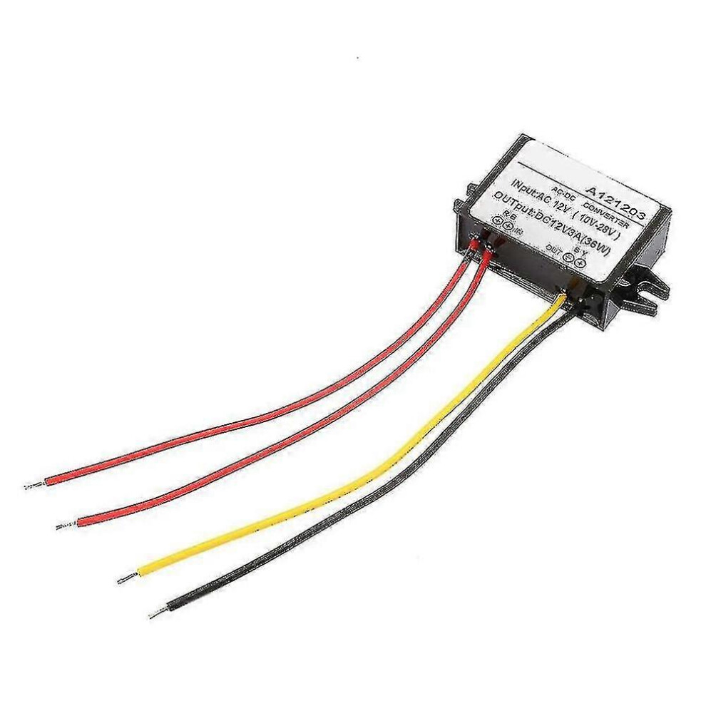 (As Show, One Size) Waterproof Volt Converter Ac 10-28V To Dc 12V Buck Converter Ac-Dc Power Module(3A) 6902676327174