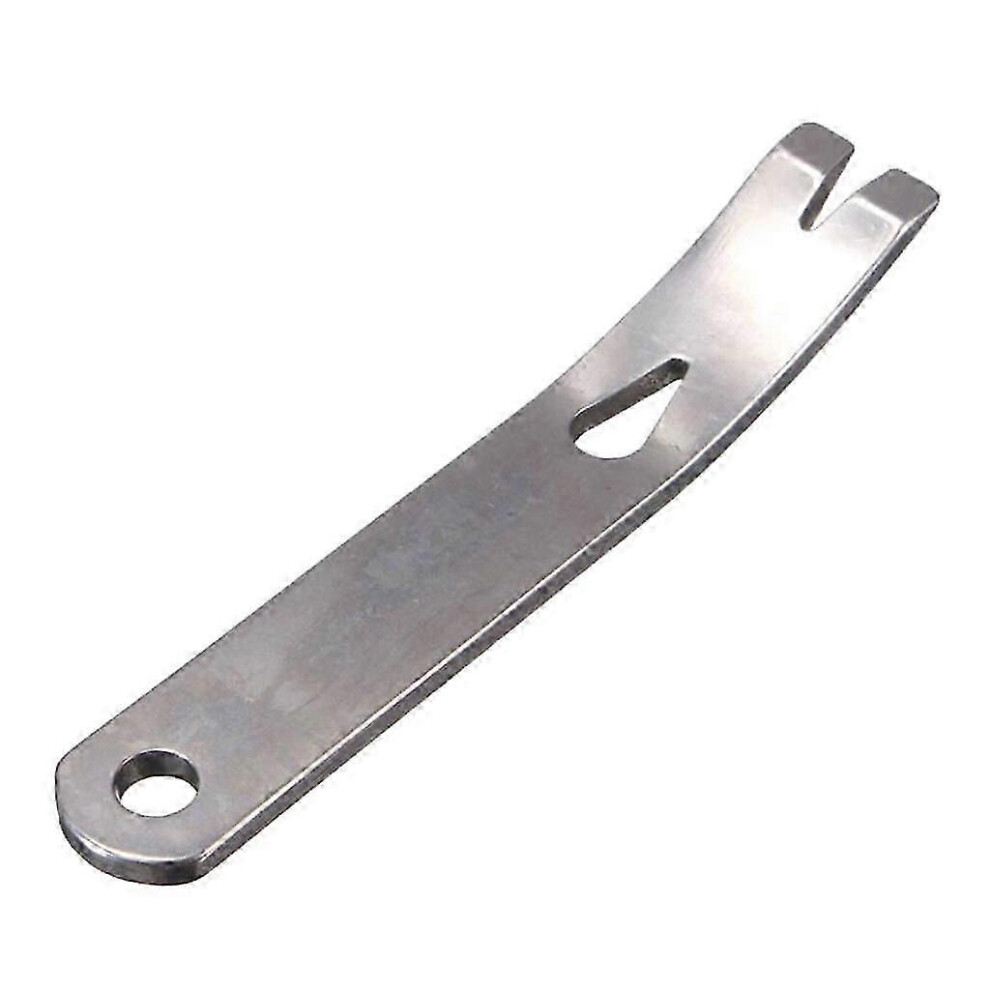 Kikidex (As Show, One Size) Mini Stainless Steel Crank Crowbar Hiking Survival Metal Pry Bar Handy Hand Tool