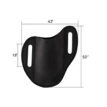 (Brown, One size) PU Leather Knife Cover for Belt Pocket Cutter Holder Multifunctional Storage Sheath for BBQ Travel Outdoor Activities