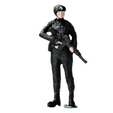(Style B, One size) 1/64 Scale Miniature Figure Hand Painted Figurines Figurine Decor Realistic Policeman Resin Miniature Ornament Resin Figurine