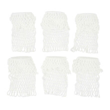 (As show, One size) 6PCS Billiards Table Net Pocket White Durable Cotton Billiard Pockets for Pool Table Accessories