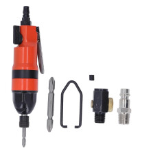 (As show, One size) Pneumatic Screwdriver Air Gun Straight Shank High Torsion CW CCW Rotation 8000rpm 1/4in Orange European Style