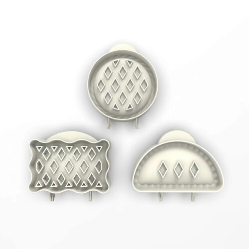 (As show, One size) 3PCS Dough Presser Pocket Pie Molds