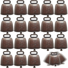 (16 Pcs, Silver) Horse Sheep Grazing Copper Bells,christmas Metal Cow Bells Loud Bronze Bell,for Grazing Cattle, Horses And Sheep, Animal Anti-lost Accessories Bell