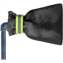 (As show, One size) Winter outdoor faucet cover, large outdoor faucet cover frost protector with reflective strips, waterproof thickened faucet cover to prevent faucet fr