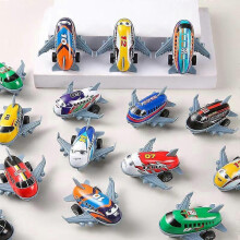 (As show, One size) 16PCS Mini Metal Airplane Set - Inertia Powered - Party Favors & Stocking Stuffers