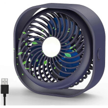 (As show, One size) USB Fan Mini Desk Fan with Powerful Airflow Portable 3 Speed Mini Fan for Desk Table Home