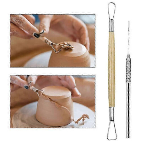 (As show, One size) 1 Complete Set Pottery tools 8 pieces 2