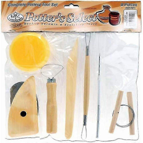 (As show, One size) 1 Complete Set Pottery tools 8 pieces 1