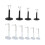 (As show, One size) 10 Set Adjustable 20-25cm Doll Display Holder Bear Support Stand Accessories 1