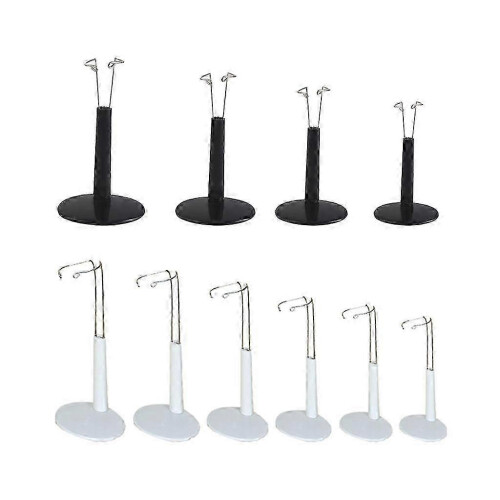 (As show, One size) 10 Set Adjustable 20-25cm Doll Display Holder Bear Support Stand Accessories