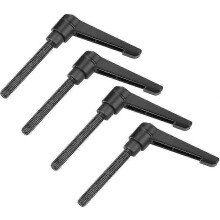 (As show, One size) Adjustable Stainless Steel 4pcs Clamp Lever Handle