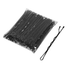 (Black, One size) Bun Hair Pin All Hair Types Girls Silver