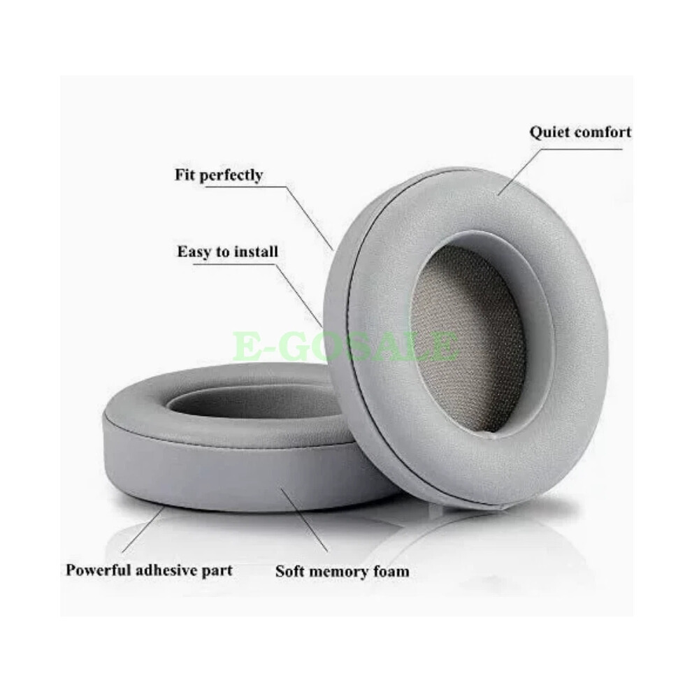 (Gray) Soft Replacement Ear Pads Cushion For Beats Studio Wireless Studio 2.0 3.0 Gray 6963793658381