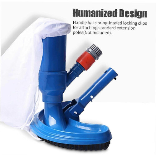 (As show, One size) Mini Pool Vacuum Head - Quick Clean Suction Head with Brush 1