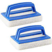(As show, One size) Swimming Pool Brush Set - Water Line Sponge Brush Plastic Pool Brush Head