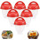 (As show, One size) Pcs Egg Silicone Egg Boiler Bowl Egg Boiler Shellless Egg Quick Gadget Accessories Egg Boiler Eggshell Egg Boiled Egg Kitchen Aid Egg Wild Boiled Egg 1