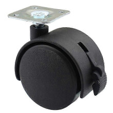 (As show, One size) Set of 4 Swivel Castors With Brake for Furniture (5 centimeters)