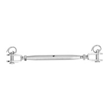 (As show, One size) Stainless Steel Cable Railing Kit Turnbuckle Hook and Eye Cable Wire Rope TensionM12