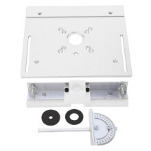 (As show, One size) Metal Router Flip Board Aluminum Woodworking Insert Base Plate for Router Table Saw