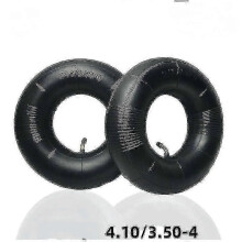 (As show, One size) 2 Pieces 4.10/3.50-4 Inch Series Inner Tube Tire For Hand Truck, Trolley, Hand Cart, Garden Trolley, Lawn Mower, Replacement Tube 4.10-4