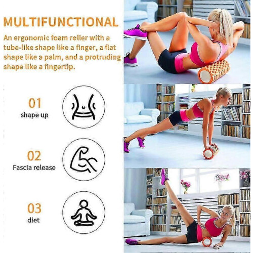 (As show, One size) Biodegradable EVA Foam Roller - Exercise Roller for Deep Tissue Muscle Massage Lightweight Durable 2