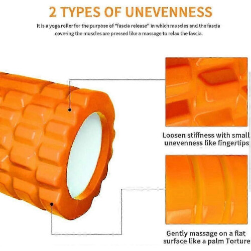 (As show, One size) Biodegradable EVA Foam Roller - Exercise Roller for Deep Tissue Muscle Massage Lightweight Durable 1