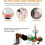 (As show, One size) Biodegradable EVA Foam Roller - Exercise Roller for Deep Tissue Muscle Massage Lightweight Durable 4