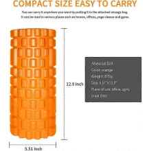 (As show, One size) Biodegradable EVA Foam Roller - Exercise Roller for Deep Tissue Muscle Massage Lightweight Durable