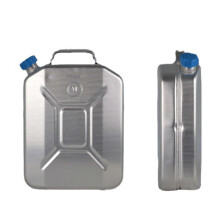 (As show, One size) Household Gasoline Tank 2.6 Gallon Aluminum Fireproof Fuel Container Portable Gasoline Can