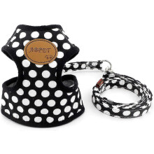 (As show, One size) Nylon Leash and Soft Mesh Harness Set for Cats and Small and Medium Dogs