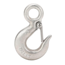 (As show, One size) 1T Lifting Hook 304 Stainless Steel Heavy Duty Hook for Industrial Hoisting Port Transportation