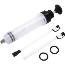 (As show, One size) Oil Suction Syringe - 200CC Transfer Pump for Gear Oil Brake Fluid (Hand Pump)
