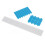 (As show, One size) 5 Set Privacy Screen Replacement Set Adhesive Strips and Slide Mount Holder Tabs for Computer 2