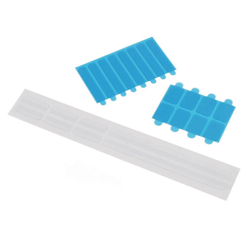 (As show, One size) 5 Set Privacy Screen Replacement Set Adhesive Strips and Slide Mount Holder Tabs for Computer 1