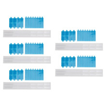 (As show, One size) 5 Set Privacy Screen Replacement Set Adhesive Strips and Slide Mount Holder Tabs for Computer