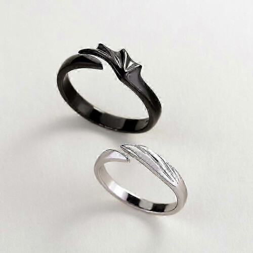 (As show, One size) Toothless And Light Fury Adjustable Dating Ring