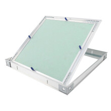 (As show, One size) Access Panel Thickened Aluminum Alloy Frame Gypsum Board Access Door for Office Shopping Mall Hotel 500x500mm/19.7x19.7in