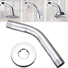 (As show, One size) Stainless Steel Shower Arm Extension - Wall Mount 1/2"