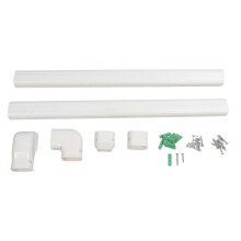 (As show, One size) PVC Line Set 410 J Printable Decorative Tubing Cover for Mini Split and Central Air Conditioners