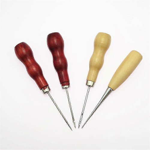 (As show, One size) 31pcs Leather Craft Tool Kit Hand Sewing Stitching Punch Work Saddle 2