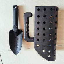 (Black) Metal Detector Accessories Tool Sand Bucket Hourglass Outdoor Beach