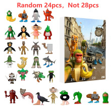 (G Silicone Figure) 2025 Italian Brainrot Advent Calendar Tung Tung Tung Sahur Tralalelo Tralala Christmas Countdown Advent Calendar Gift 24 Days