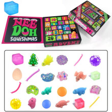 (A, As Shown) 24Pcs Mini Squeeze Toys Advent Calendar Gifts Box Christmas Countdown Calendar Stress Relief Fidget Toys Xmas Gifts For Kids