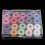 (As show, One size) 20Pcs Sewing Machine Bobbins Spools Threads with Empty Organizer Box Storage 2