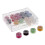 (As show, One size) 20Pcs Sewing Machine Bobbins Spools Threads with Empty Organizer Box Storage 1